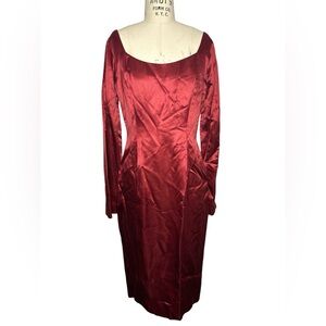Lanvin Red Midi Dress